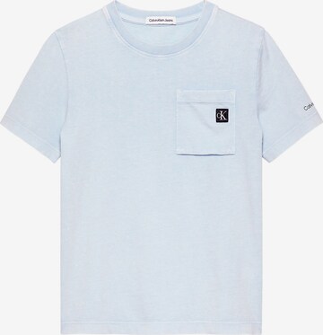 T-Shirt Calvin Klein Jeans en bleu : devant