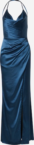Robe de soirée Laona en bleu : devant
