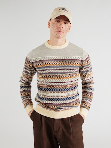 Pull-over Lindbergh en beige : devant