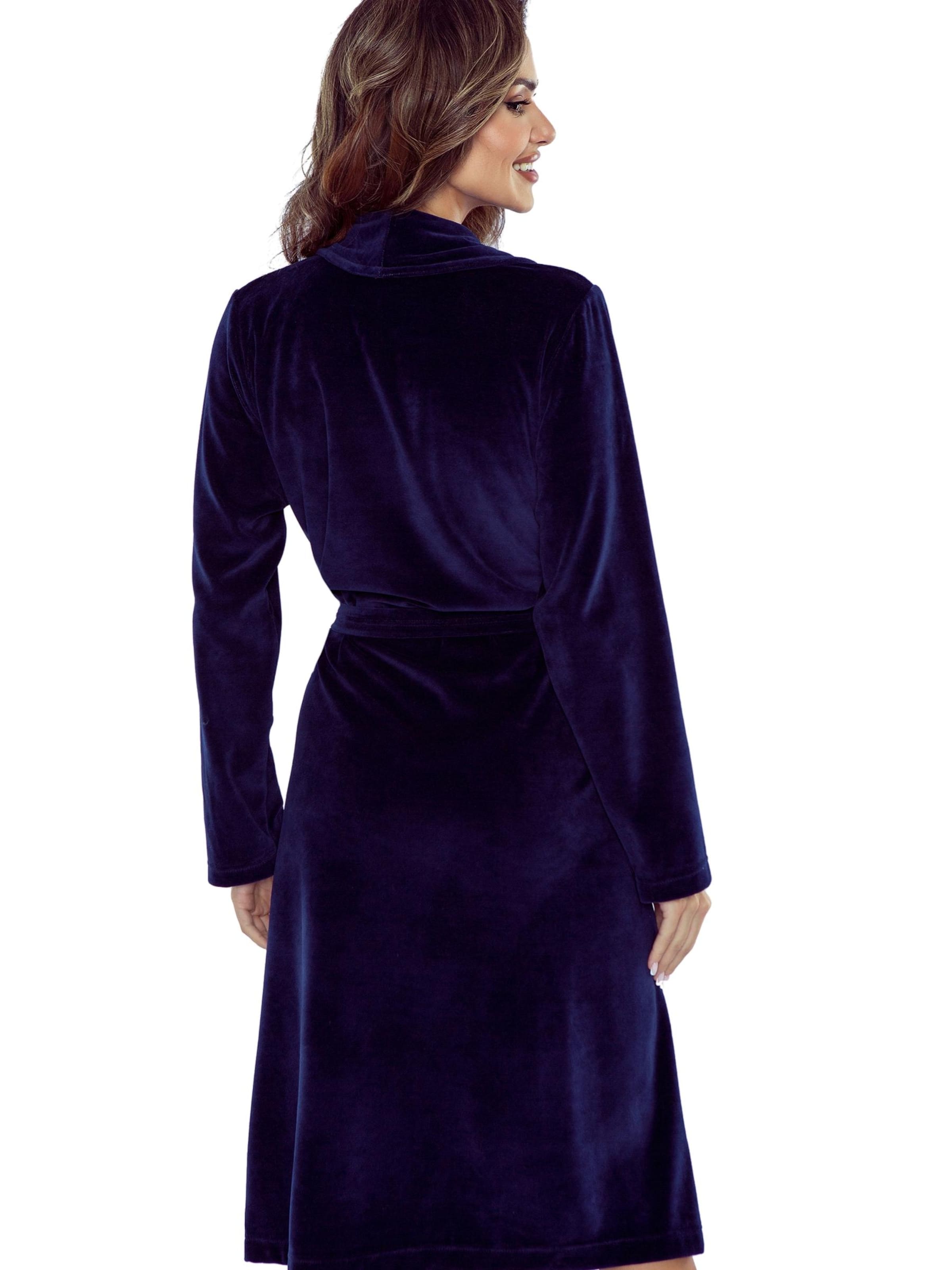 Vivisence Bademantel lang '5022'‌‌‌‌‌‌‌ in Blau