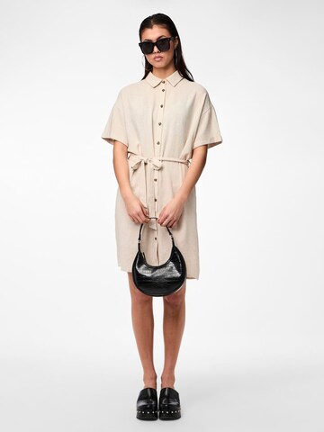 PIECES Shirt Dress 'VINSTY' in Beige