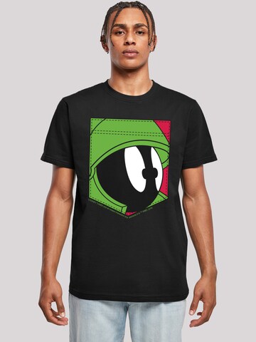 T-Shirt 'Looney Tunes Marvin The Martian Face' F4NT4STIC en noir : devant