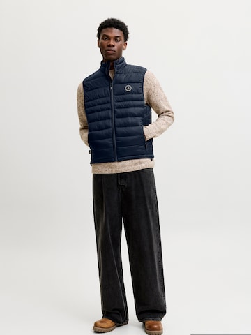 JACK & JONES Mellény 'JJEKINGSLEY' - kék