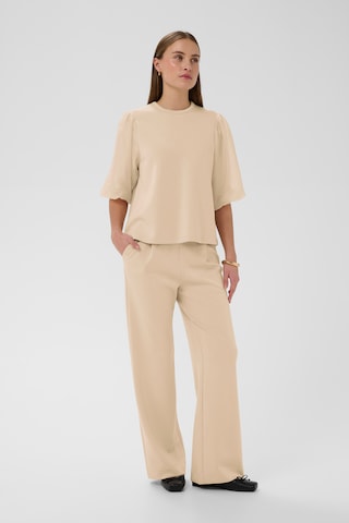 SOAKED IN LUXURY Wide Leg Hose 'SLMarigold' in Beige