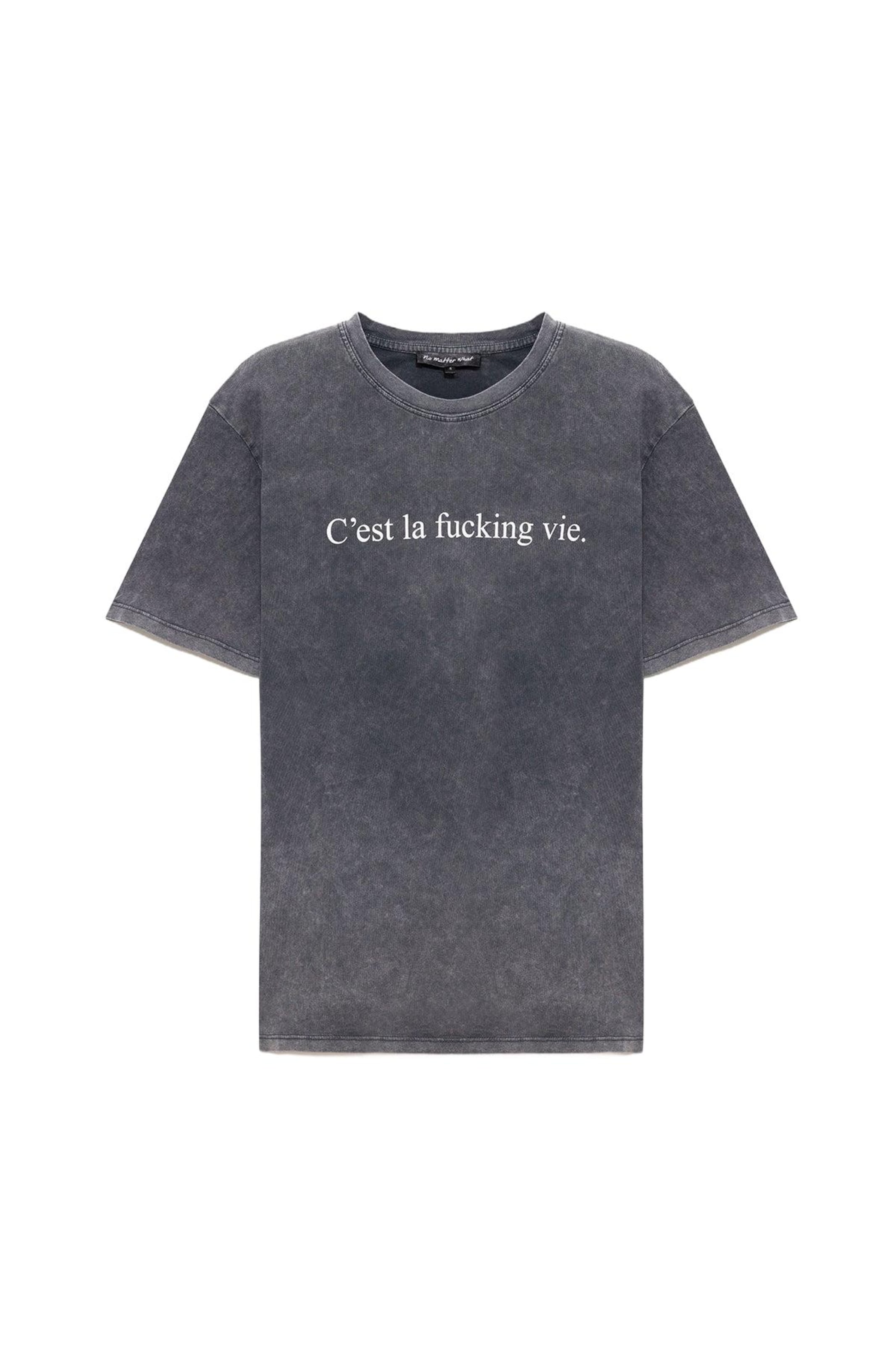 No Matter What Shirt in Grijs: voorkant