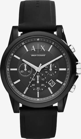 ARMANI EXCHANGE Analoguhr in Schwarz