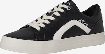 s.Oliver Sneakers laag in Zwart: voorkant