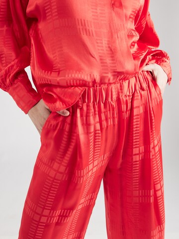 Wide leg Pantaloni 'Aida' di Soft Rebels in rosso