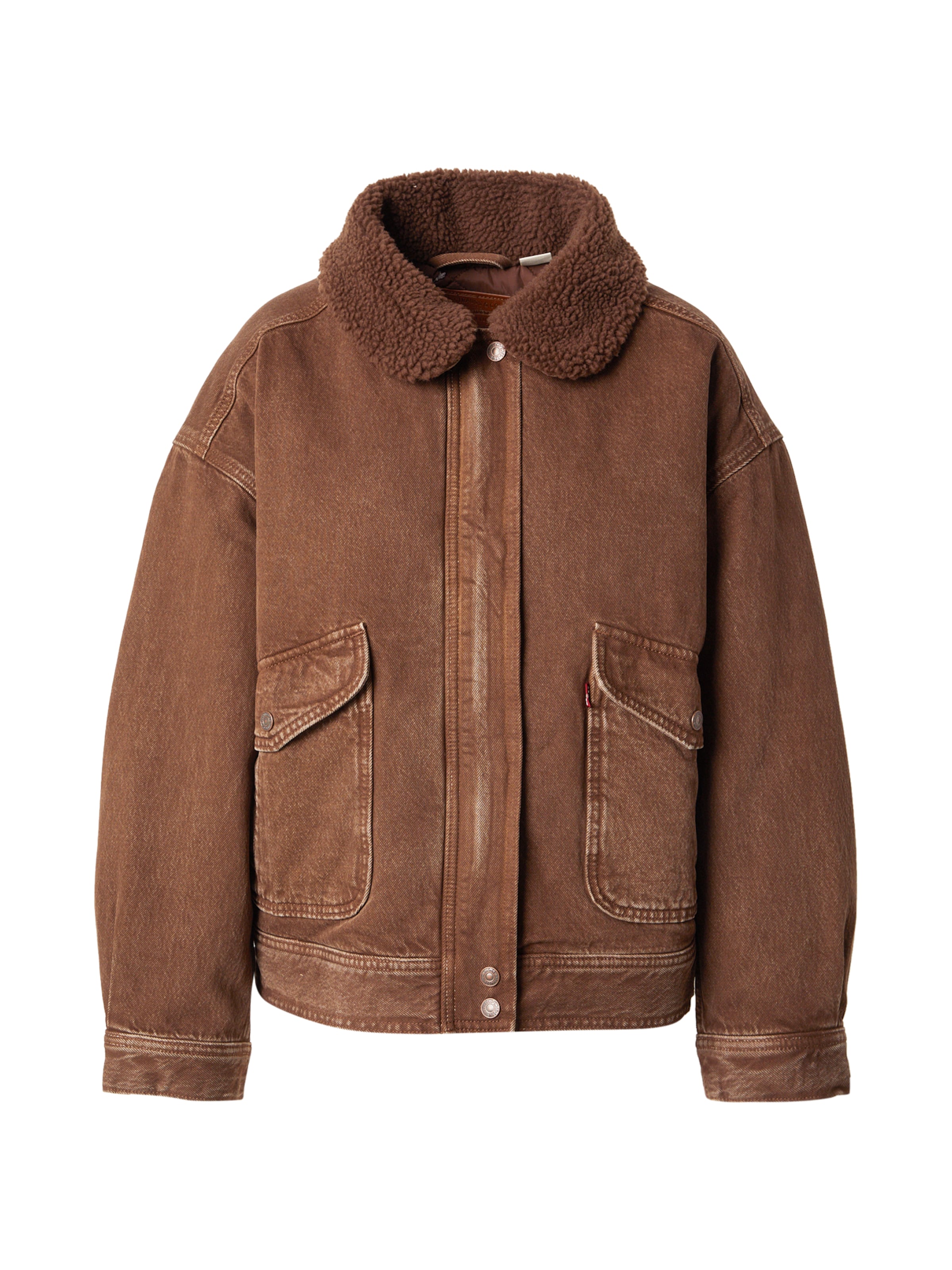 LEVI'S ® Kevad-sügisjope 'Sherpa Bomber Jacket' pruun, Tootevaade