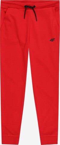 4F Sports trousers in Red: front