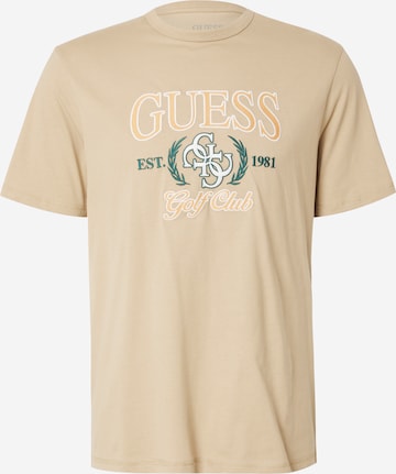 GUESS - Camiseta en beige: frente