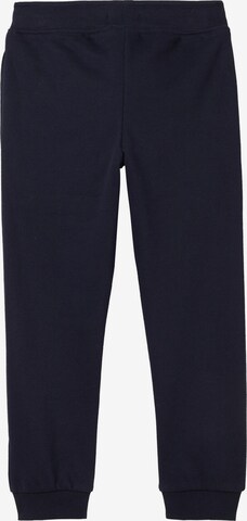 TOM TAILOR Tapered Sportbroek in Blauw