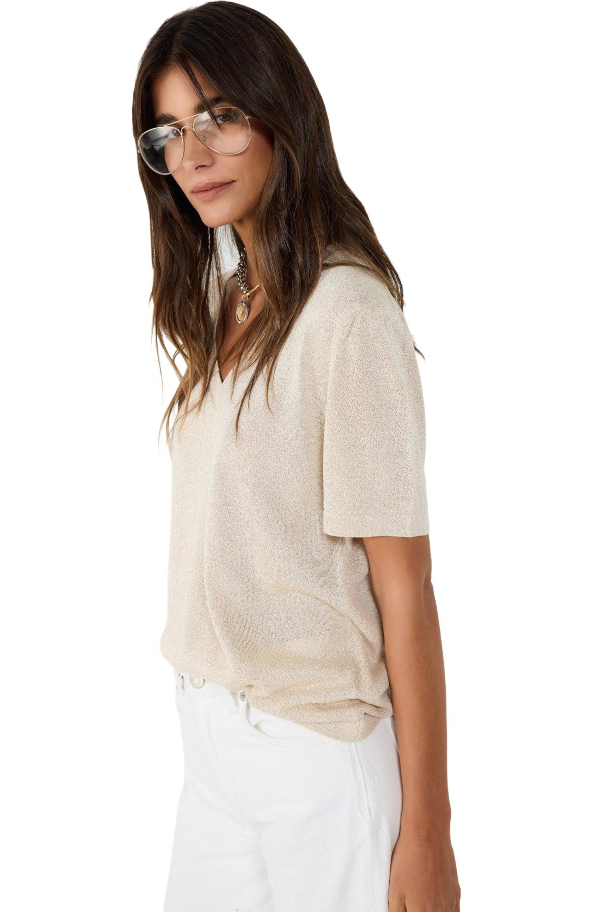 No Matter What Loose fit Sweater in Gold