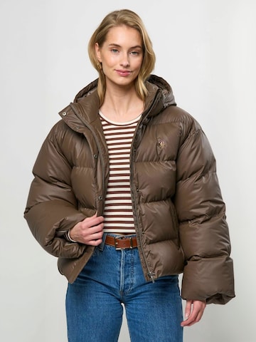 Geacă de iarnă ' UWLean ' de la U.S. POLO ASSN. pe maro: față