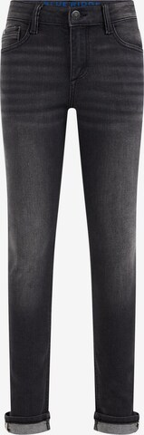 WE Fashion Skinny Jeans in Zwart: voorkant