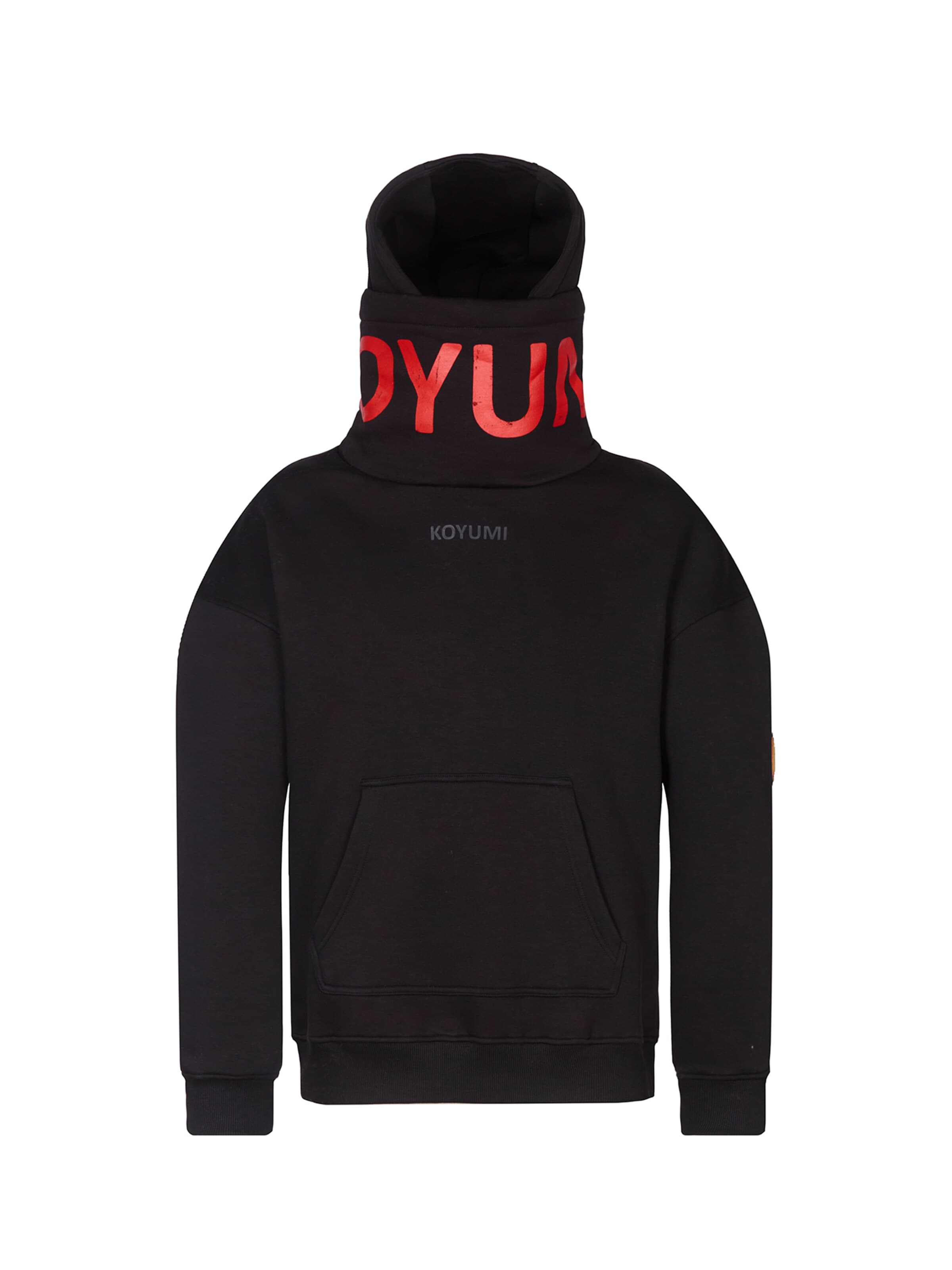 Koyumi Sweatshirt 'Break Your Neck' in Black: front