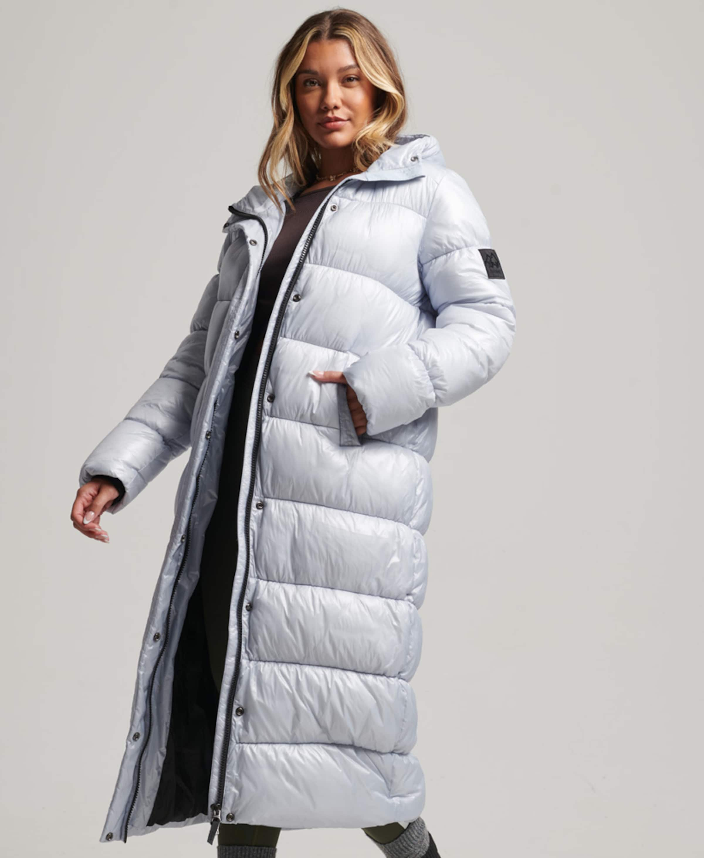 Ladies grey 2025 superdry coat