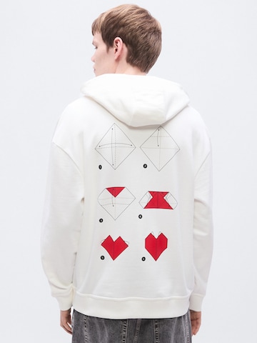 HUGO Majica 'Dalentinos' | bela barva: sprednja stran