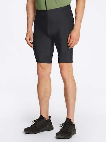 ZIENER Skinny Workout Pants 'NETAX X-GEL' in Black