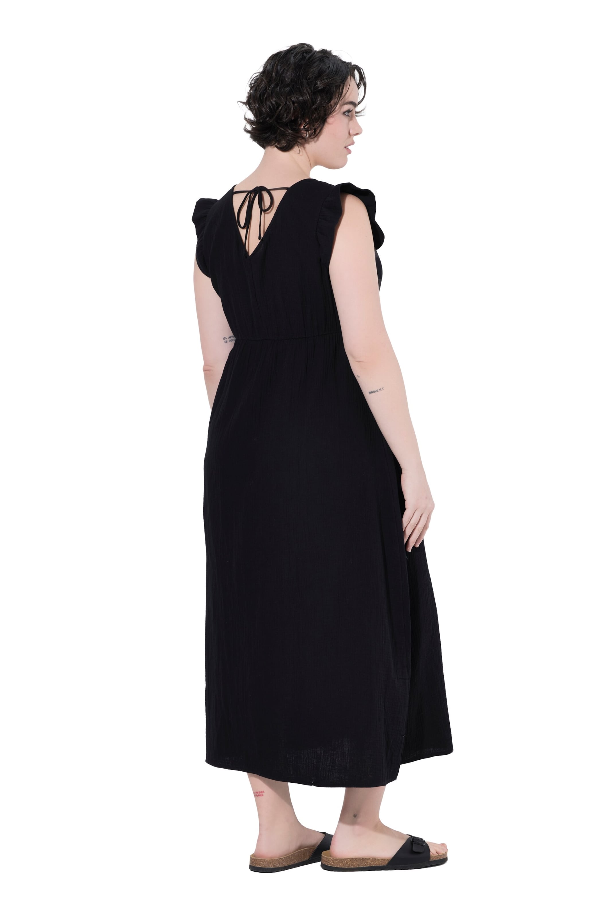 Ulla Popken Dress in Black: front