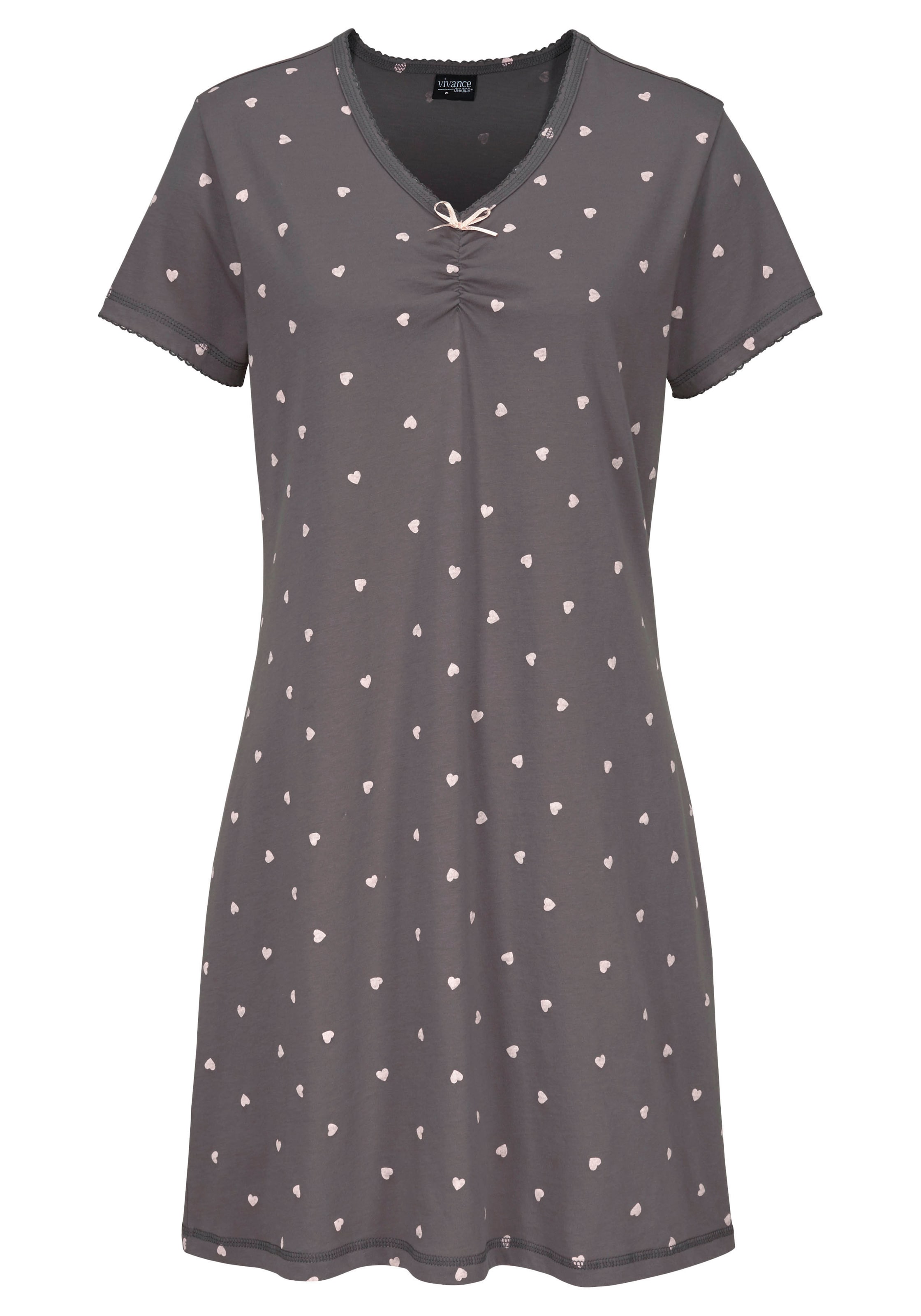 VIVANCE Nightgown 'Dreams' in Grey: front
