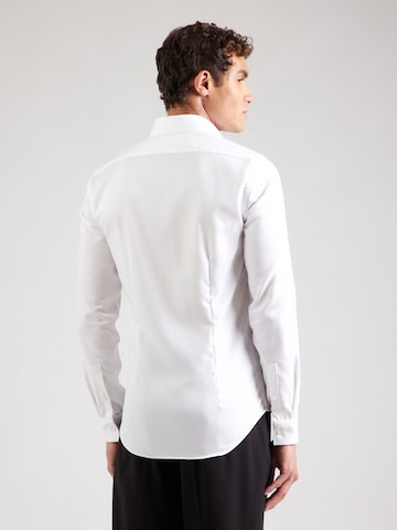 Calvin Klein Přiléhavý střih Společenská košile – bílá: zadní strana