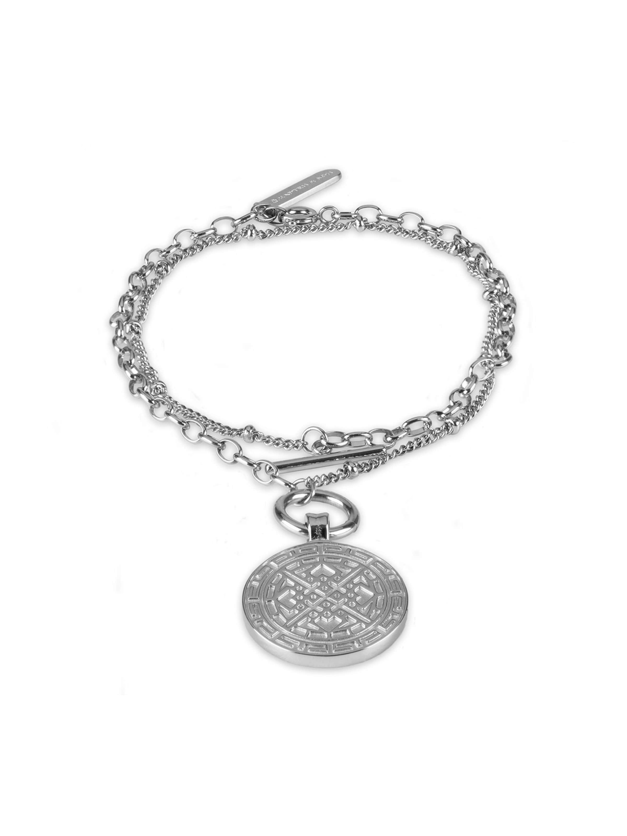 Kapten & Son Náramek 'Bracelet Charming Marrakech Silver' - šedá / stříbrná, Produkt