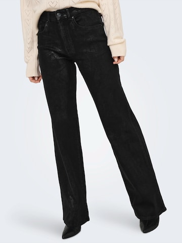 ONLY Szeroka nogawka Jeansy 'ONLJUICY' w kolorze czarny