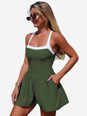 Magicshe Bustier Badeanzug 'Badeanzug mit Taschen'‌‌‌‌‌‌ in Grün