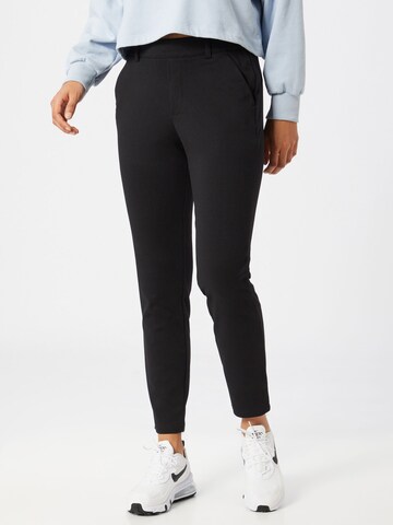 Tapered Pantaloni chino di TOM TAILOR DENIM in nero: frontale