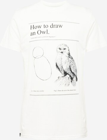 DEDICATED. - Camisa 'Stockholm How to Draw an Owl' em branco: frente