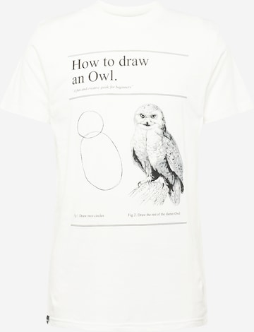 DEDICATED. Shirt 'Stockholm How to Draw an Owl' in White: front