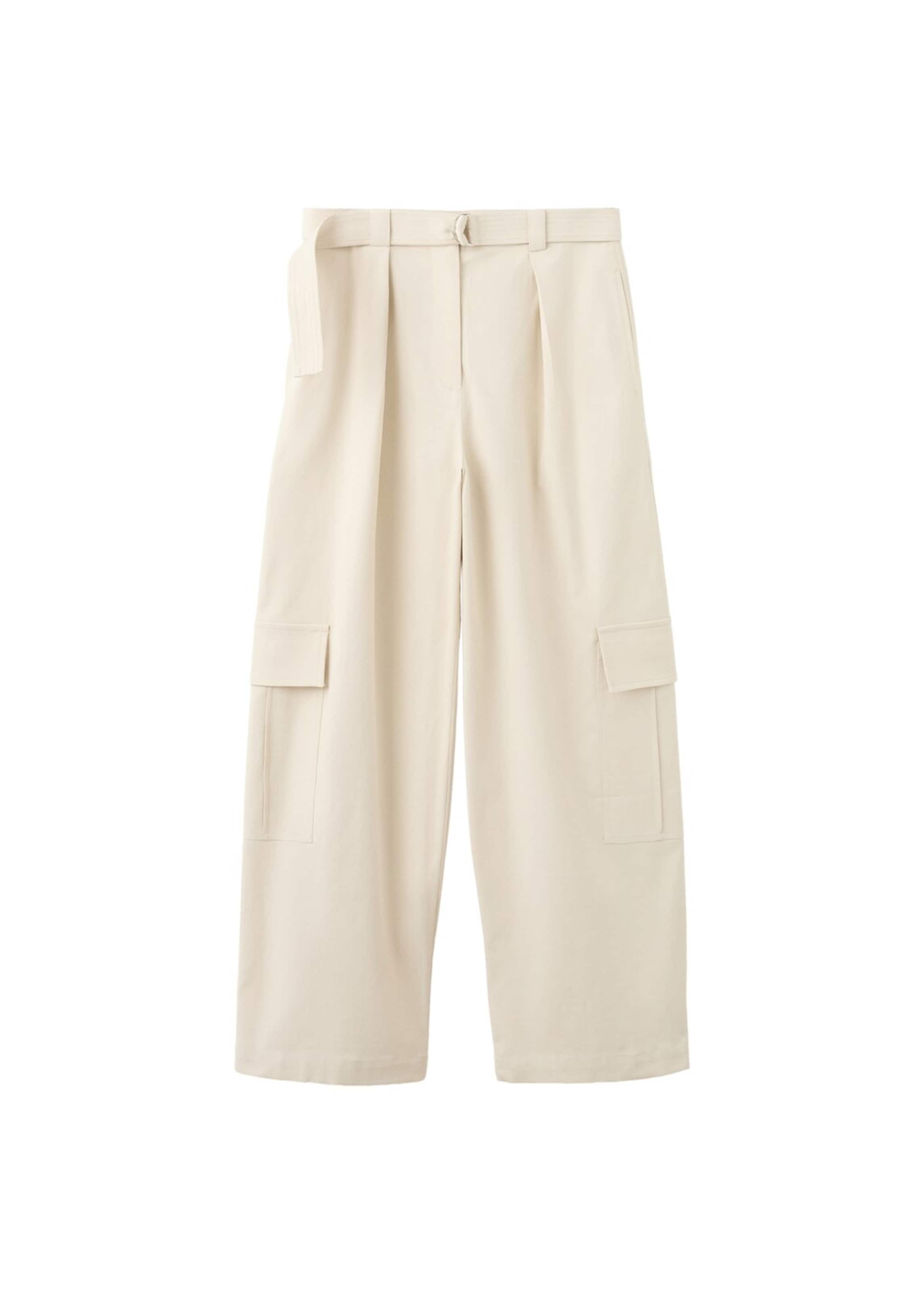 MANGO Loosefit Hose 'Tim' in Beige: Vorderseite