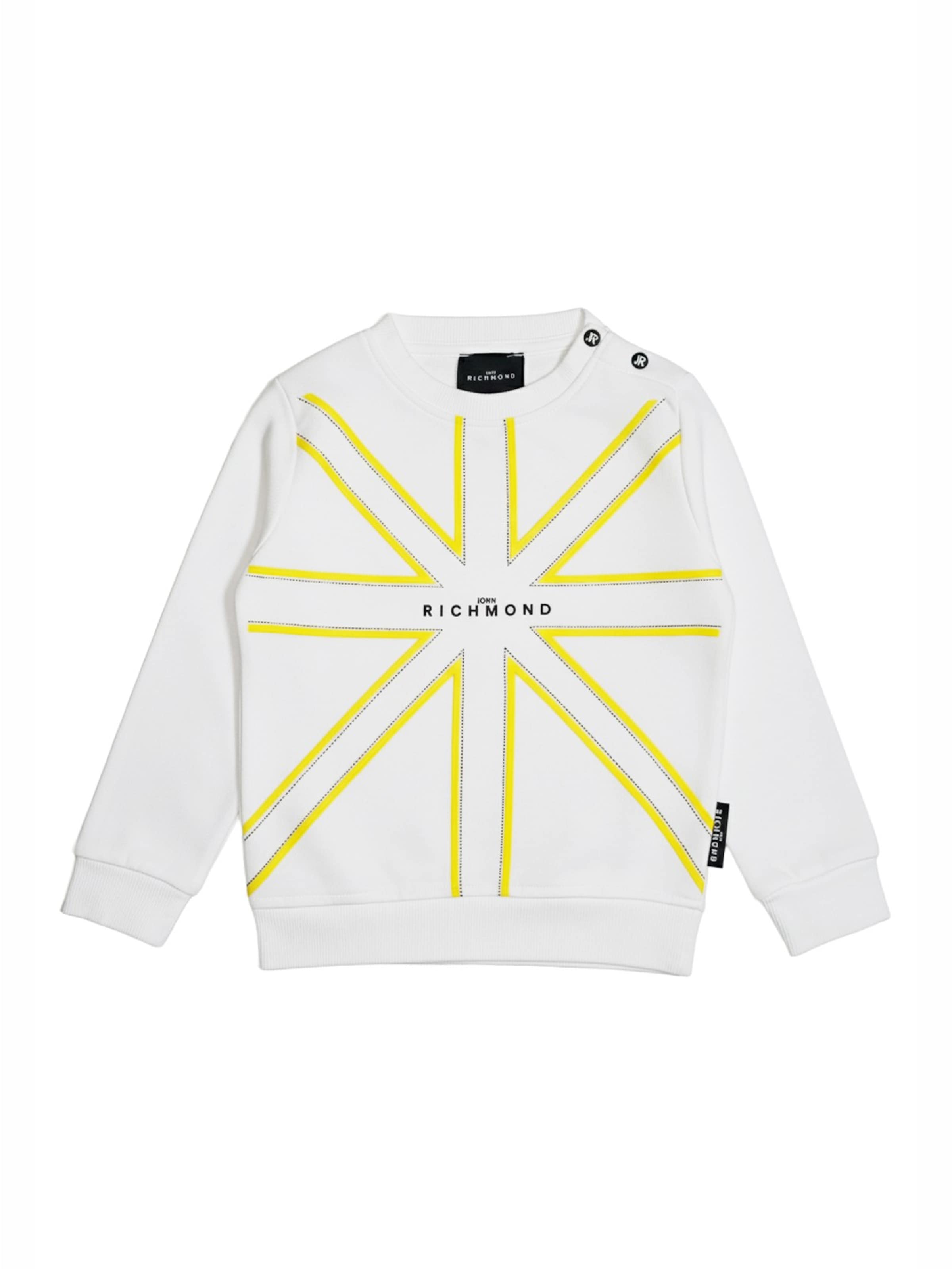 John Richmond Sweatshirt 'Felpa girocollo bianca per neonato' in White: front