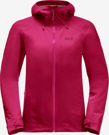 JACK WOLFSKIN Outdoor Jacket 'Highest Peak' in Pink: front