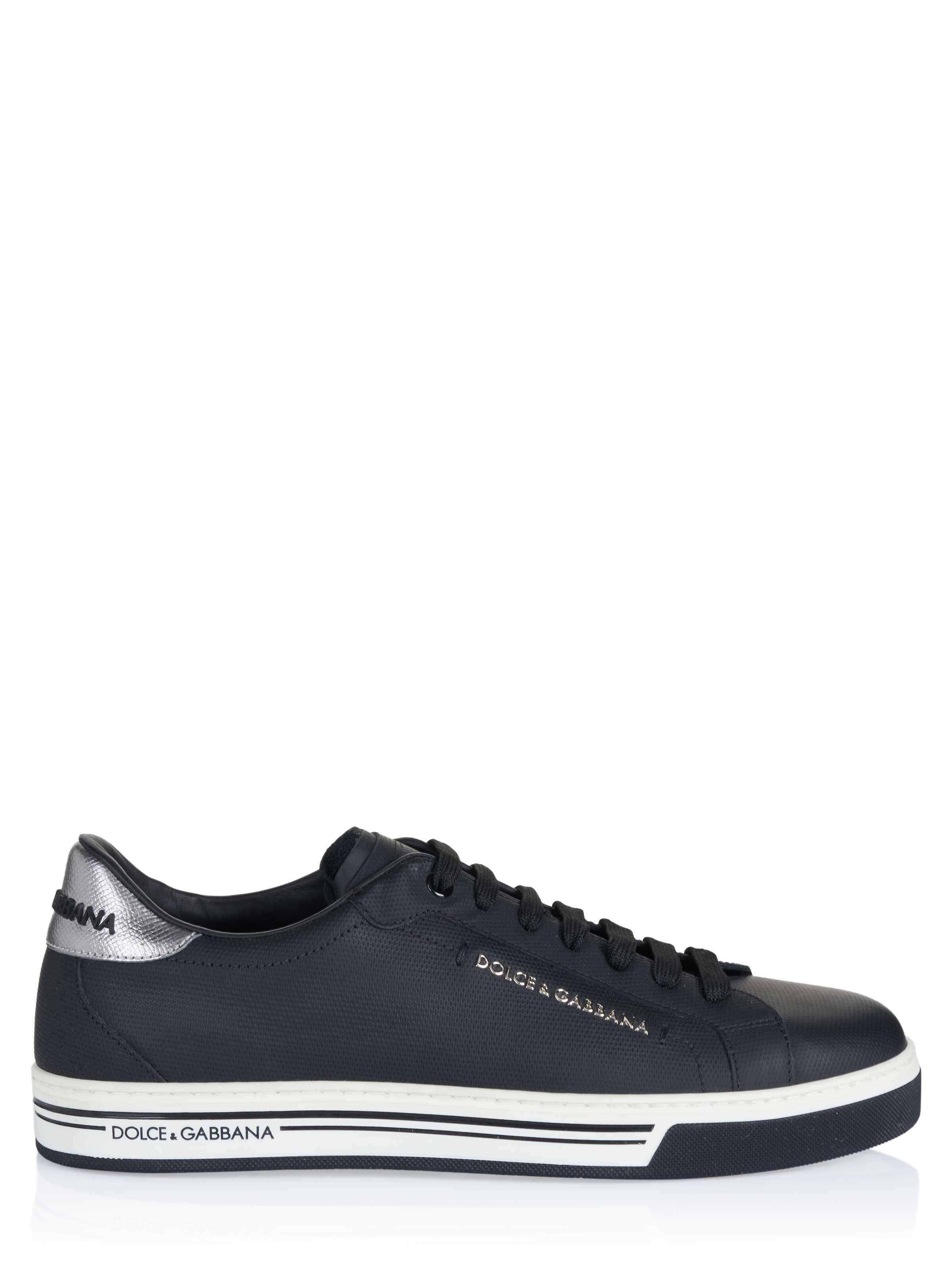 DOLCE & GABBANA Låg sneaker 'Dolce & Gabbana Sneaker' i svart: framsida
