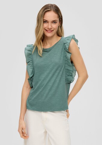 T-shirt s.Oliver en vert : devant