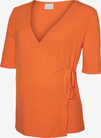 T-shirt 'Alaia' MAMALICIOUS en orange : devant