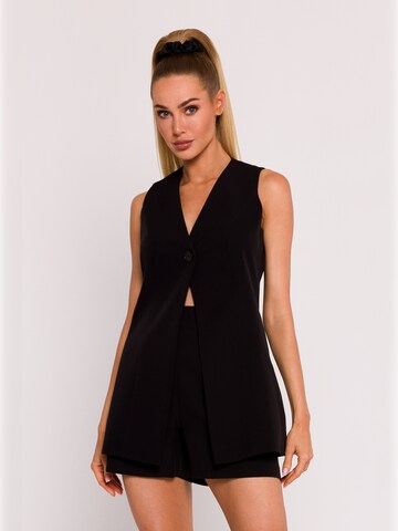 made of emotion - Chaleco 'M776' en negro: frente