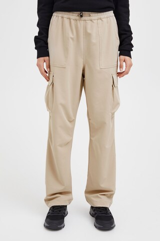 North Bend Loose fit Cargo Pants 'nbruva' in Beige: front