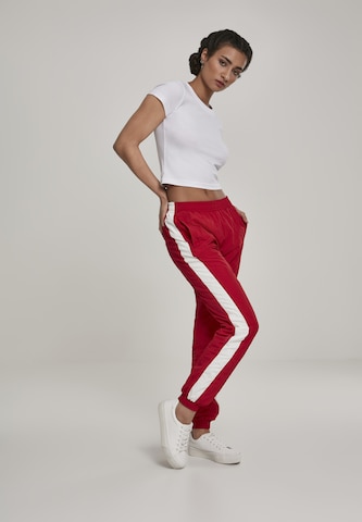 Urban Classics Tapered Broek in Rood