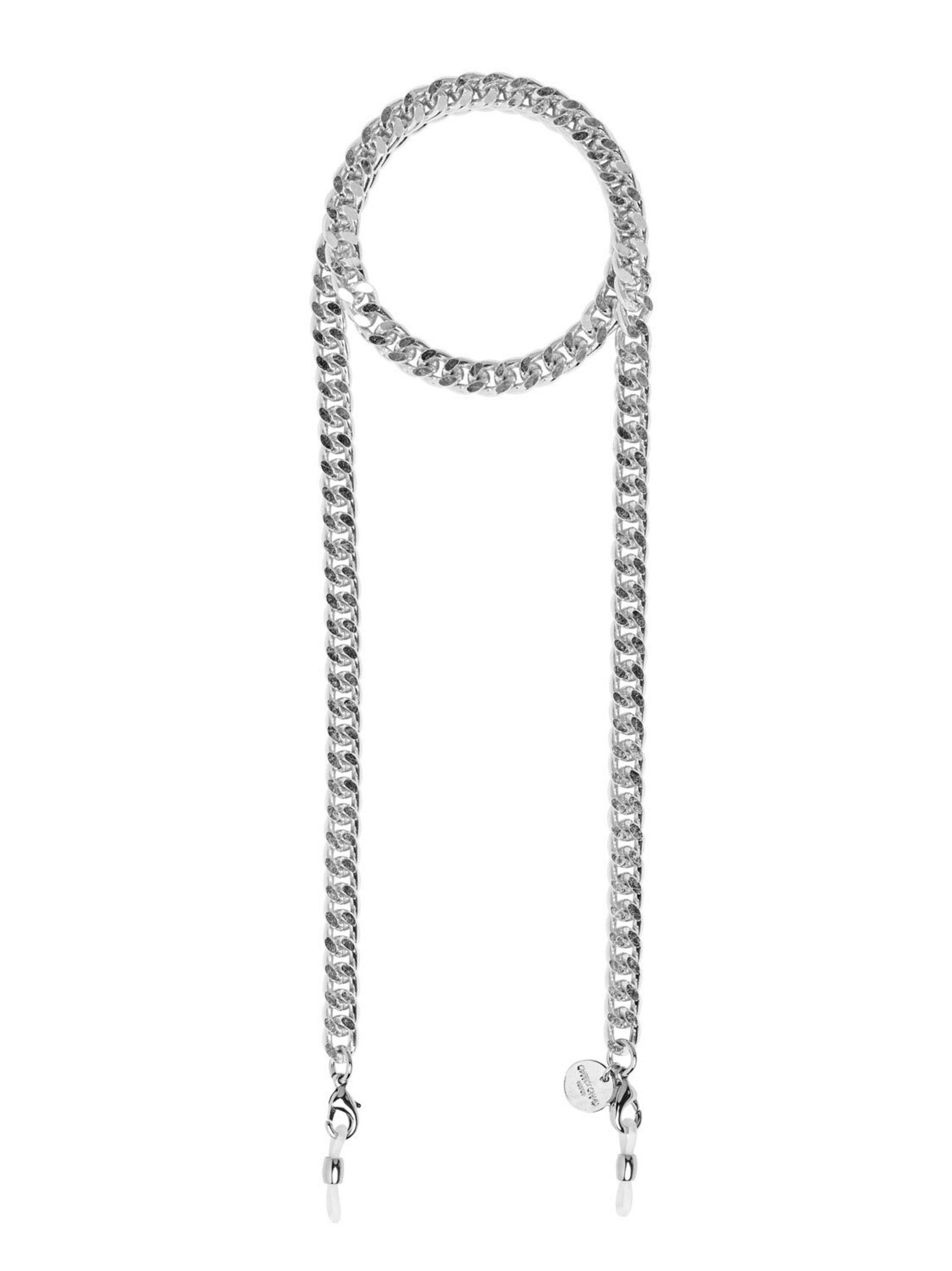 Cheeky Chain Munich Brillenkette 'A$ap' in Silber: Vorderseite
