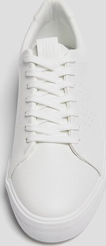 Pull&Bear Sneakers low i hvit