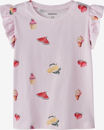 NAME IT Shirt 'NMFJOVINER' in Roze: voorkant