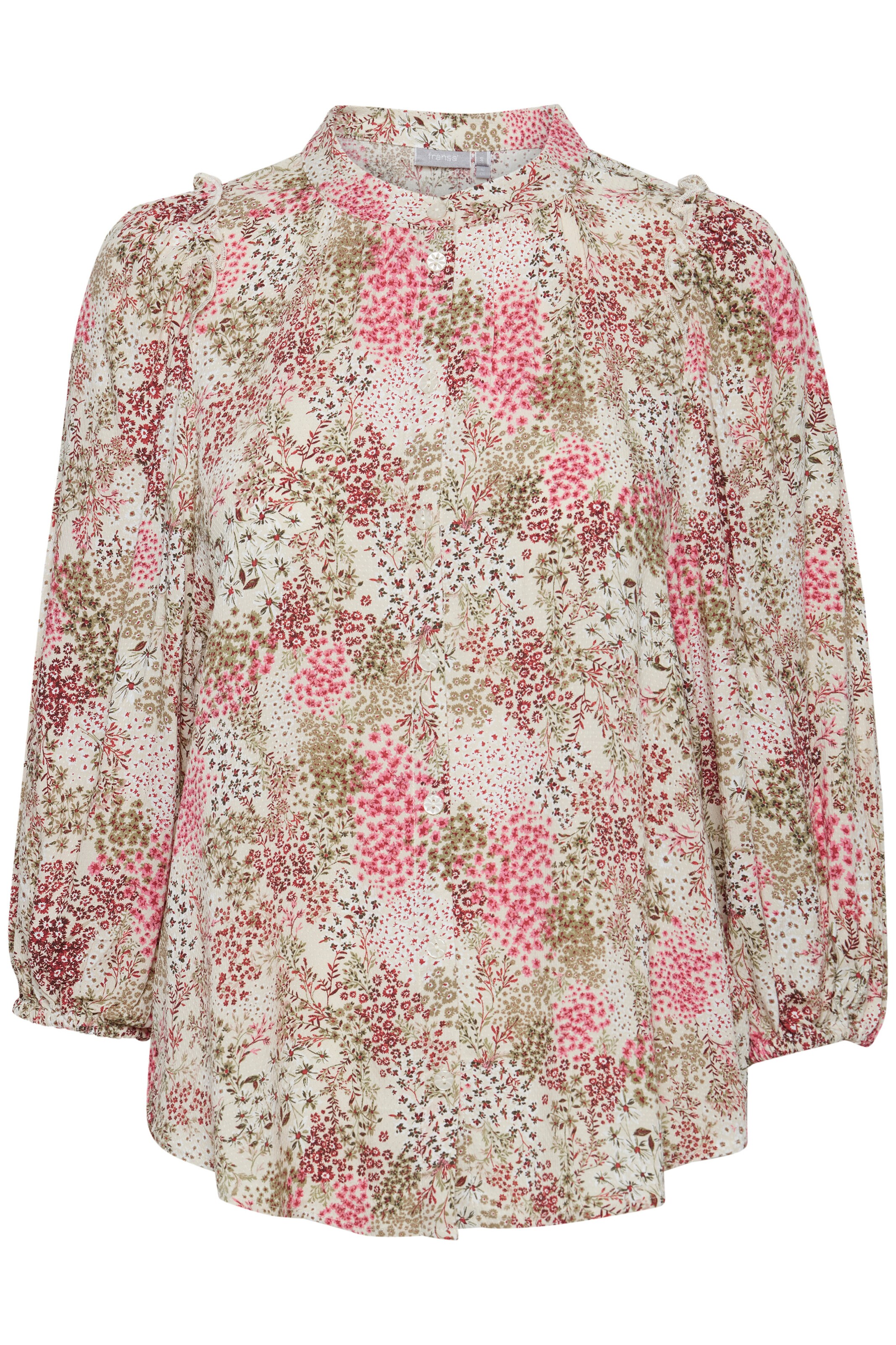 Fransa Bluse i blandingsfarvet: forside