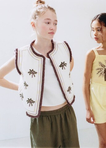 MANGO KIDS Vest 'Palmi' in Beige: front
