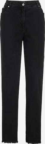 MIAMODA Slimfit Jeans in Zwart: voorkant