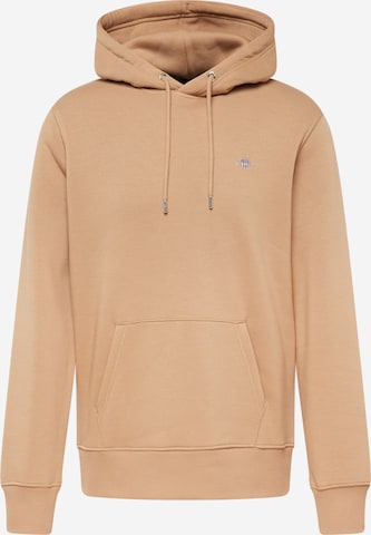 GANT Sweatshirt in Bruin: voorkant