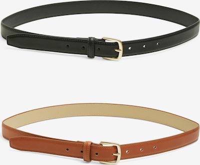 PIECES Vyö 'PCOLINE' värissä konjakki / musta, Tuotenäkymä