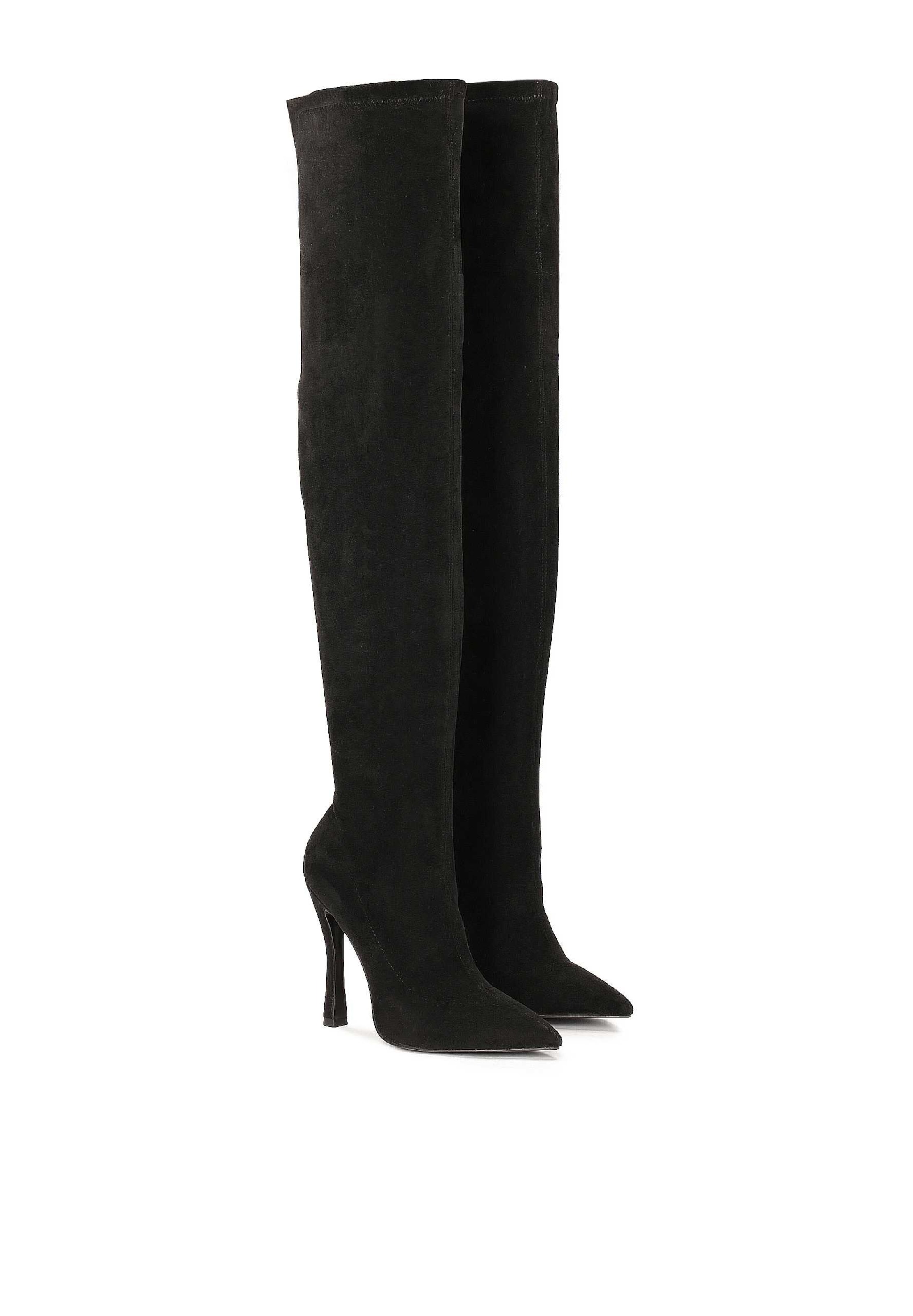 Kazar Térd feletti csizmák - fekete